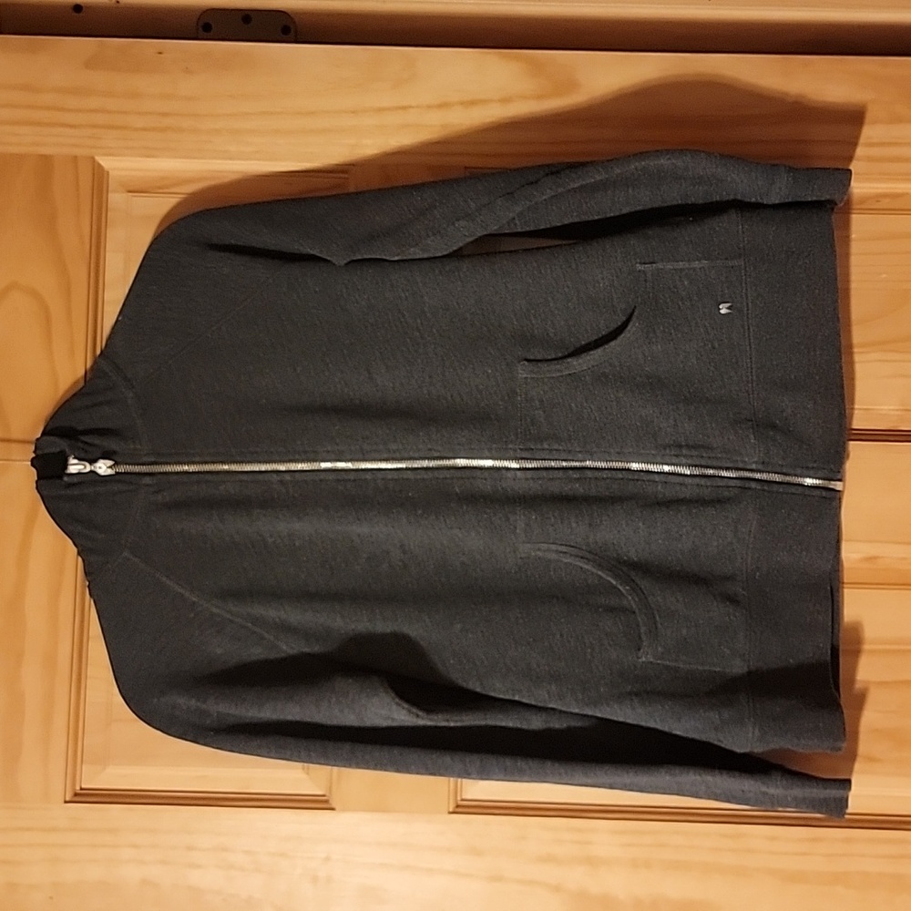 Victoria's Secret Hooded zip up sweatshirt,MED, Dark Gray